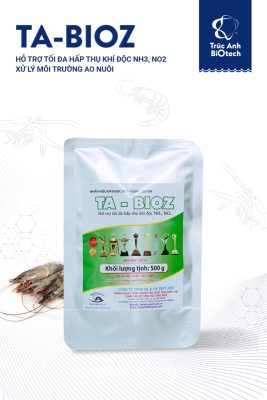 TA-BIOZ hỗ trợ tối đa hấp thụ khí độc NH3, NO2 xử lý môi trường ao nuôi